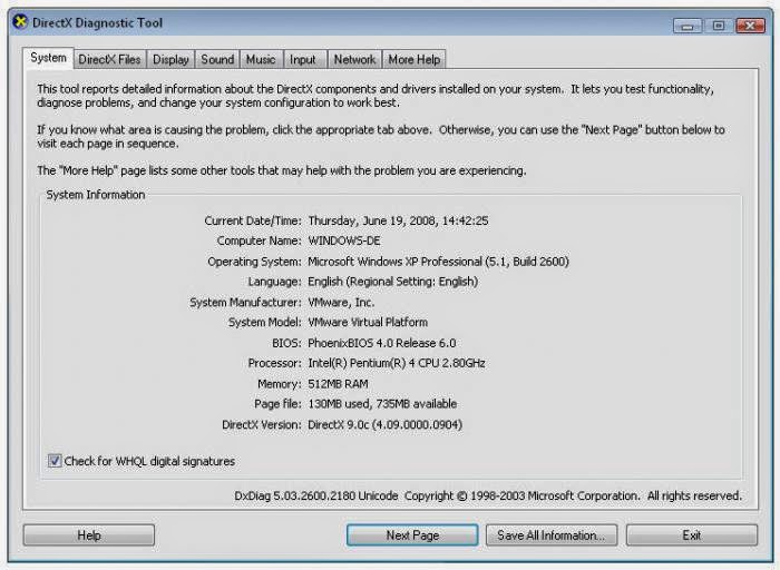 Windows 10 and DirextX 9.0c